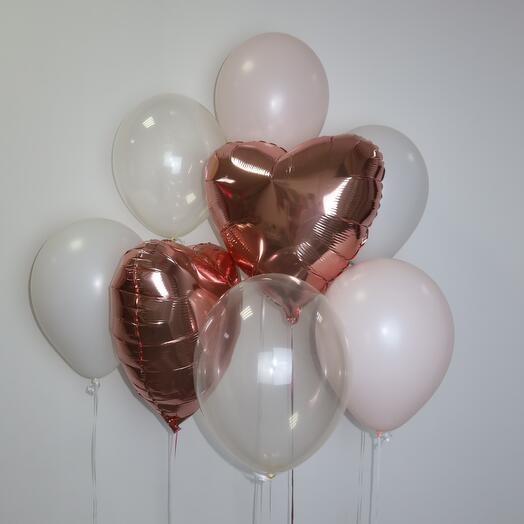 Набор шаров с сердцами