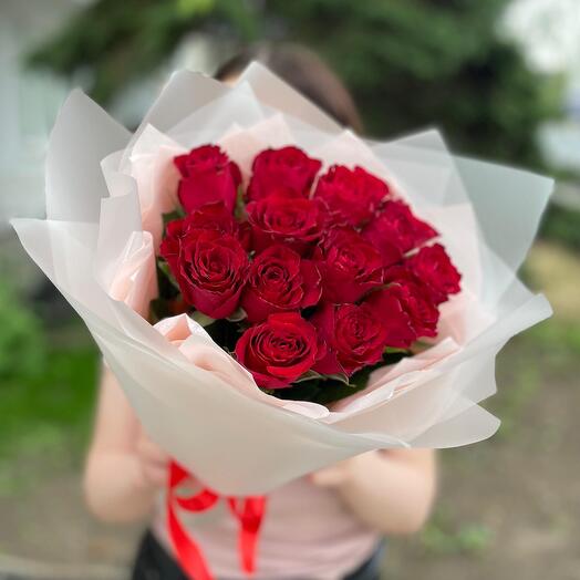 Букет из 15 роз "Милая♥️"