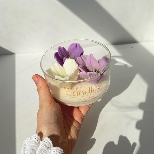 Свеча сад альстромерий (цвет 3)