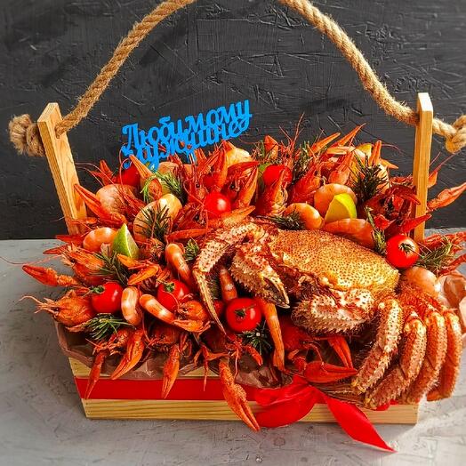 Ящик ассорти морепродуктов
