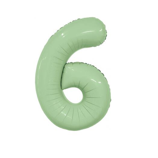 Шар цифра Олива 6