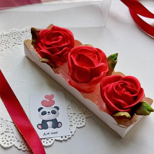 Розы зефирные