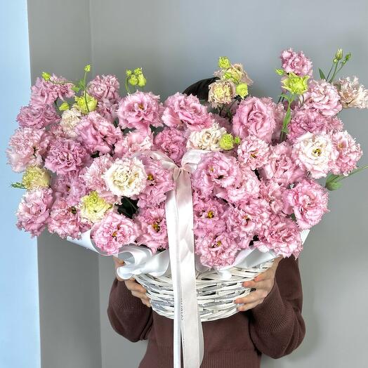 ВАУ Корзина эустомы 🌸