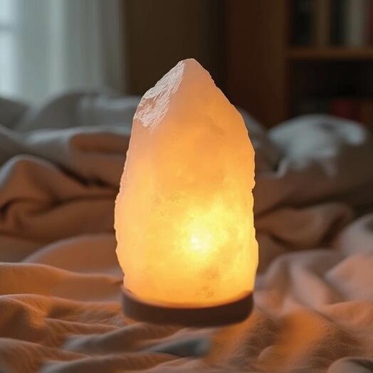 Солевая лампа "Скала" белая соль 2-3 кг