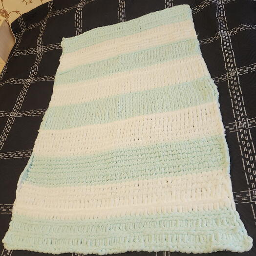 Плед плюшевый 90*150 голубой