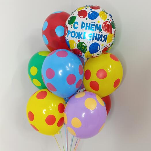 Детский набор шаров "Яркие пятнышки"