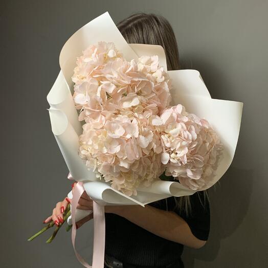 Ramo 3 hortensias Rosadas 50cm