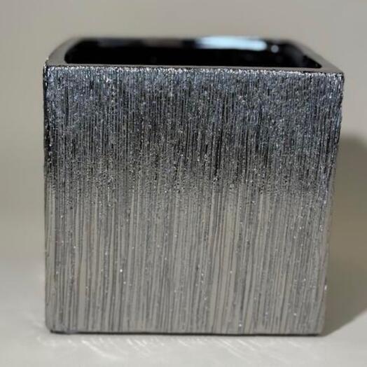 Керамическая ваза «Silver Square»