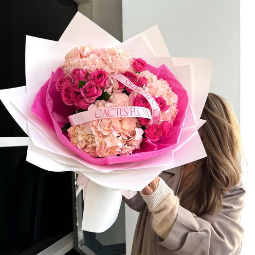 Свежий дуо букет PINK