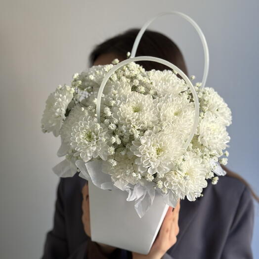 Композиция Белоснежный дуэт S, букет 651