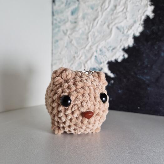 Брелок "Котёнок" бежевый