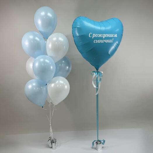 Сет из шаров на выписку для мальчика