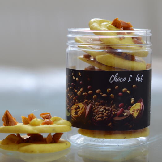 Mango Curry Chocolate Mediants