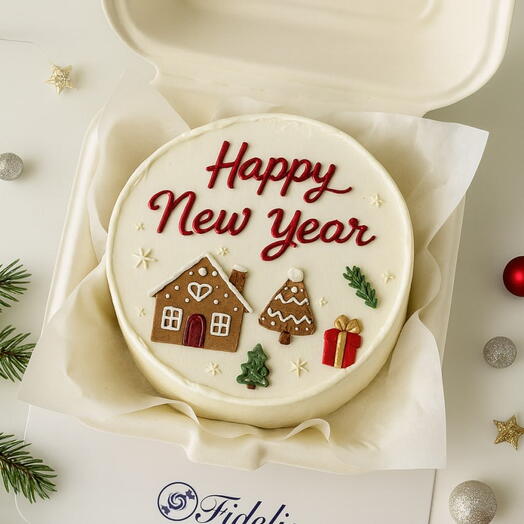 Новогодний бенто тортик торт new year молочная девочка