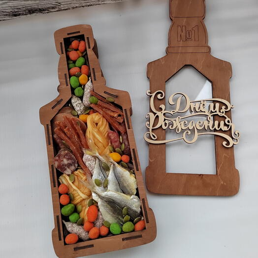 ФЛАУ ХИТ. Набор мясной Бутылка праздничная