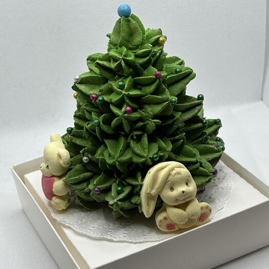 Зефирная елочка с шоколадными игрушками/ Сладкий подарок