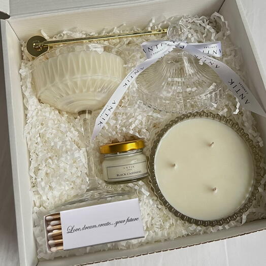 Juego de velas de regalo de cera de soja