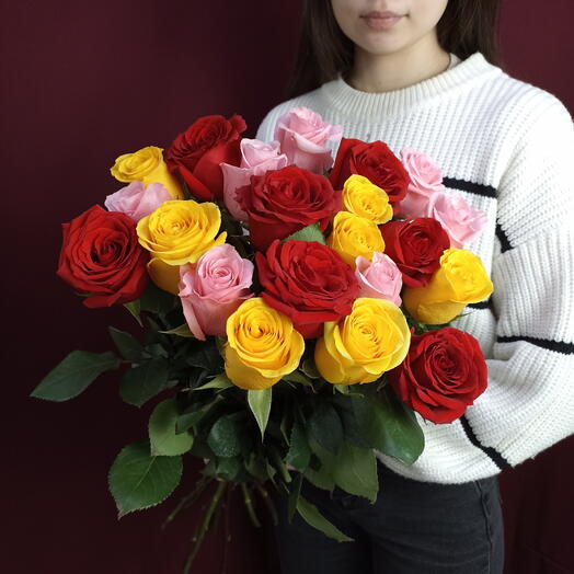 Микс 21 роза