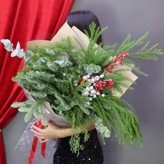 Букет с туей