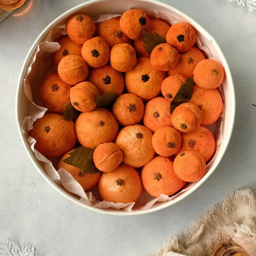 Зефирные мандарины (25 см)