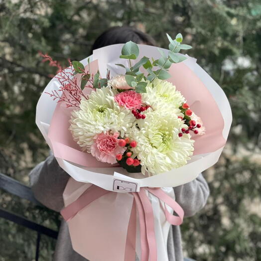 Композиция " Пудровый акцент "