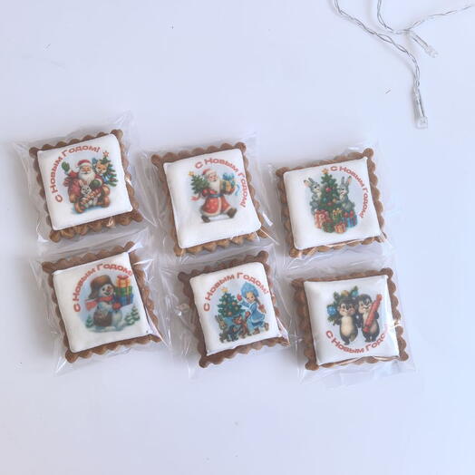 Оживающие имбирные пряники Ретро 6×6