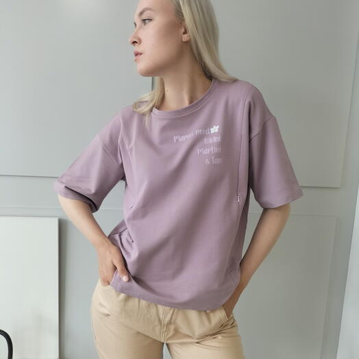 Футболка для мам с секретами для кормления малыша