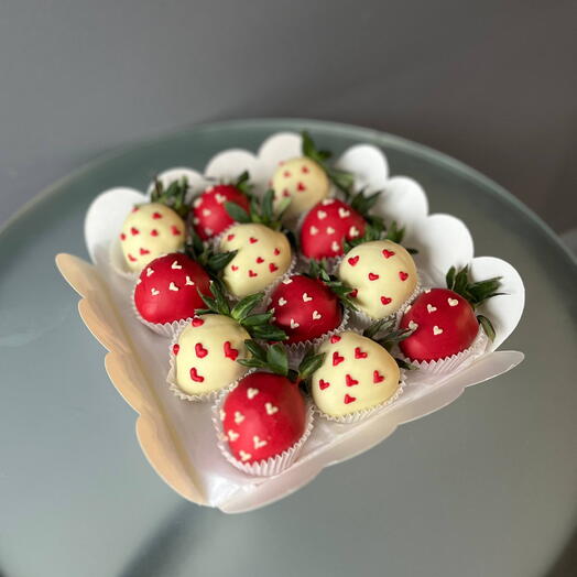 Клубника в шоколаде «Сердечный дуэт»