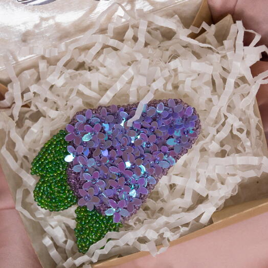 Брошь «Сирень»