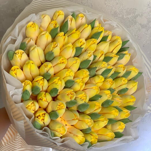ТЮЛЬПАНЫ Зефирный букет 💛🔥
Для мамы, дочери, сестры, коллеги