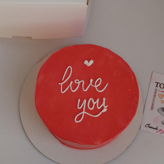 Бенто торт love you