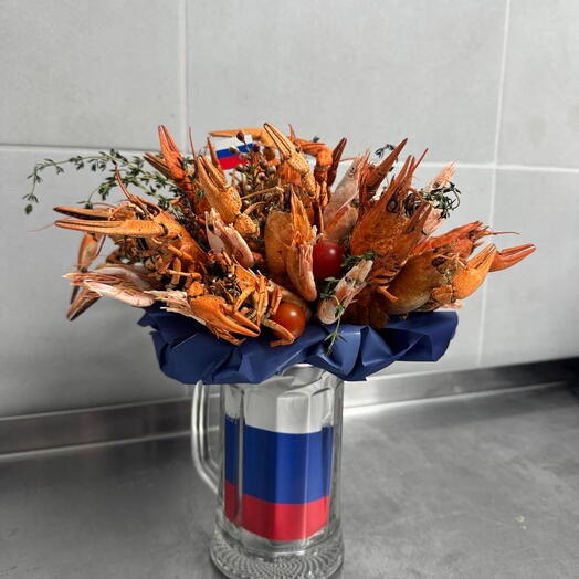 Пивная кружка «Патриот» с вареными раками