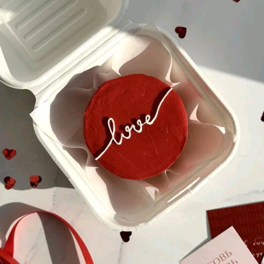 Бенто мини красный love