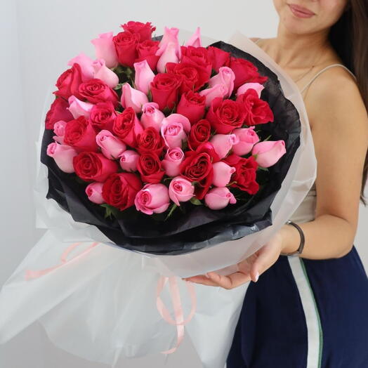 Қызыл-қызғылт микс 51 Раушан