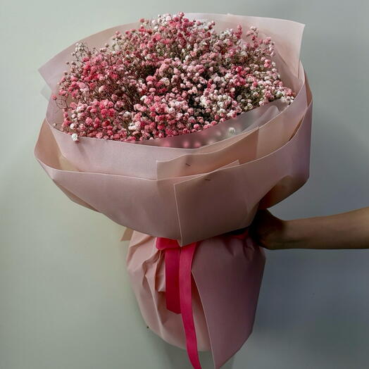 Bouquet with gypsophila