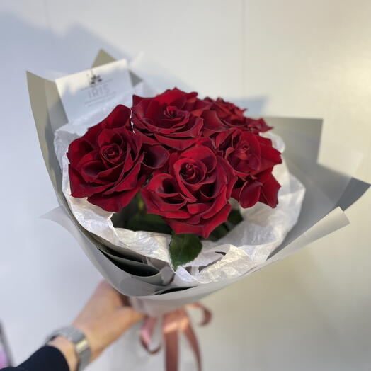 Букет из 5 ажурных розы