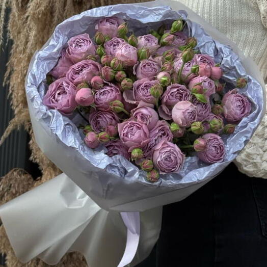 Букет из пионовидных роз💜