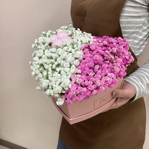Сердце с гипсофилой