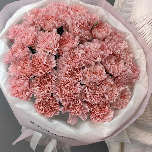 25 розовых диантусов — нежный WOW букет 💖