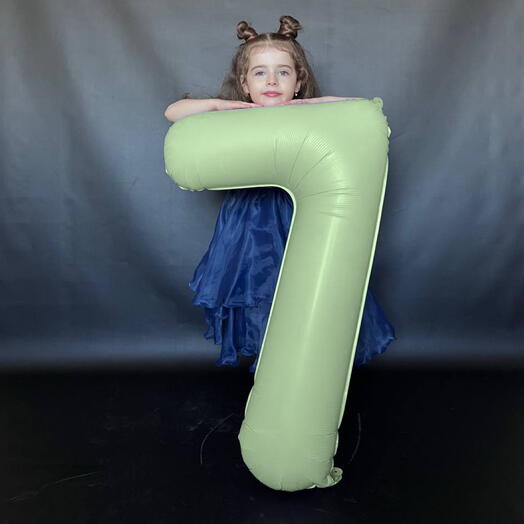 Шар Цифра олива 7
