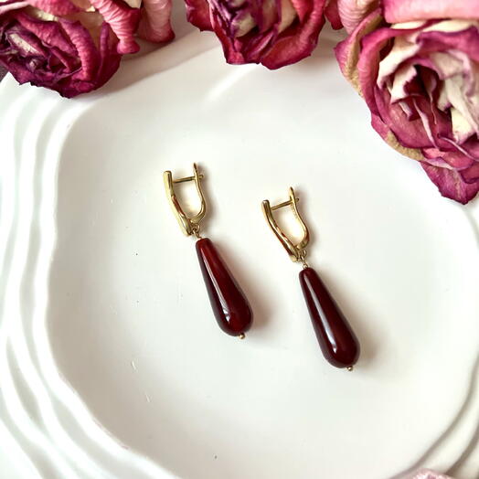 Серьги «Сердолик»