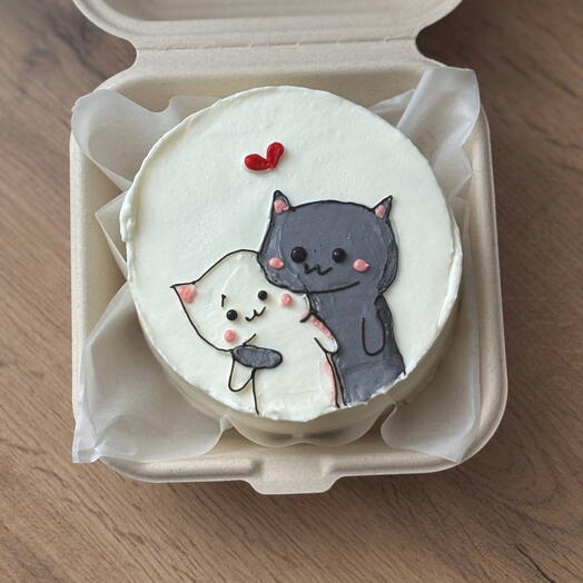 Бенто торт с котиками