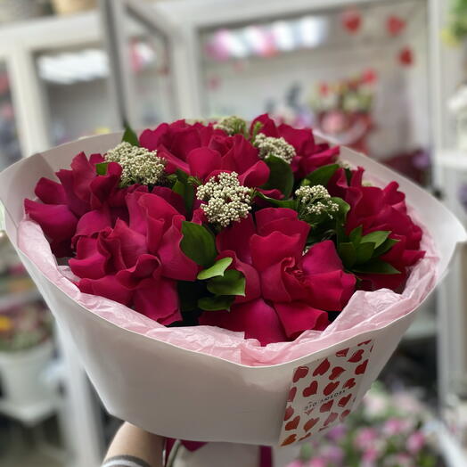 Букет с французскими розами