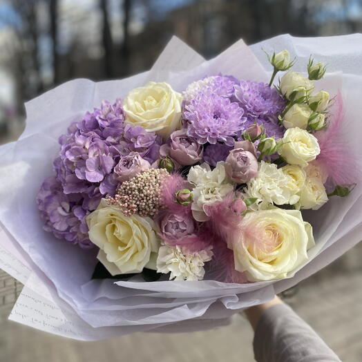 Сборный лавандовый букет💐