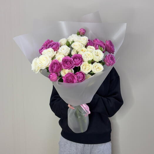 Микс кустовых роз