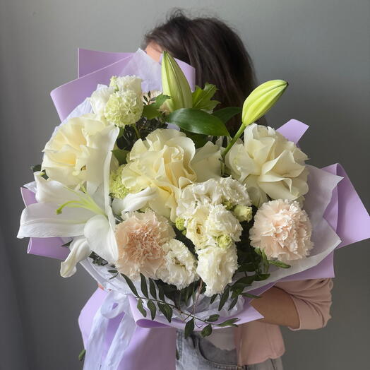 Прекрасный букет с лилиями 💖