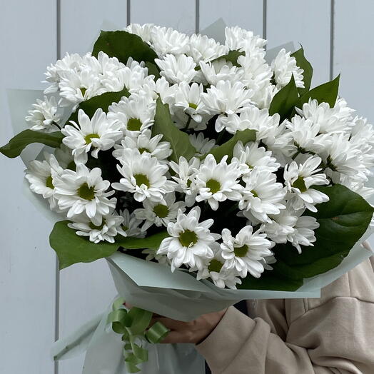 Букет из 9 кустовых хризантем