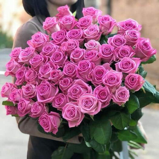 51 розовая роза