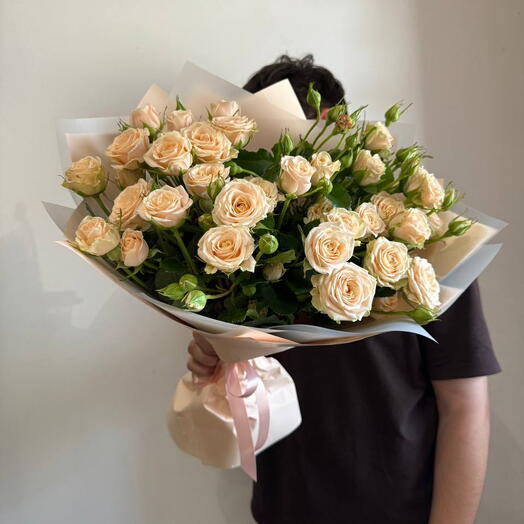 Кустовые розы, 7 шт