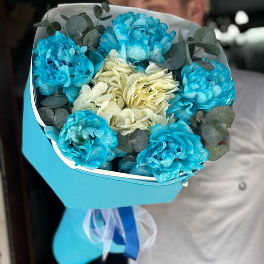 Голубой 💙 пион